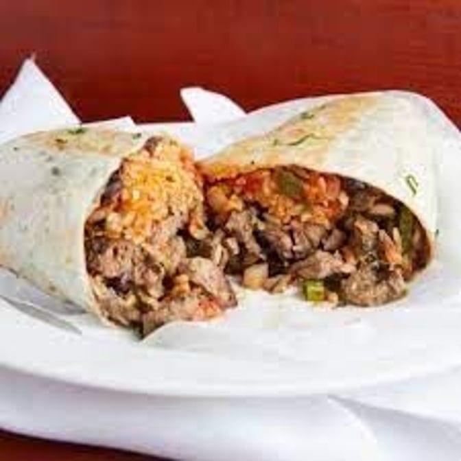 Campechano Burrito (Steak & Sausage).
