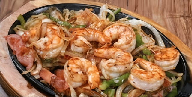 Camarones Fajitas (Shrimp).